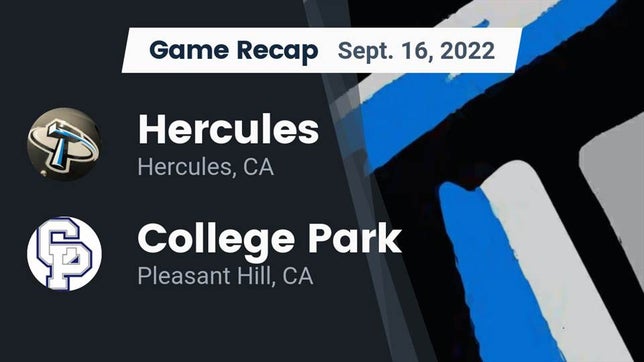 Watch this highlight video of the Hercules (CA) football team in its game Recap: Hercules  vs. College Park  2022 on Sep 16, 2022