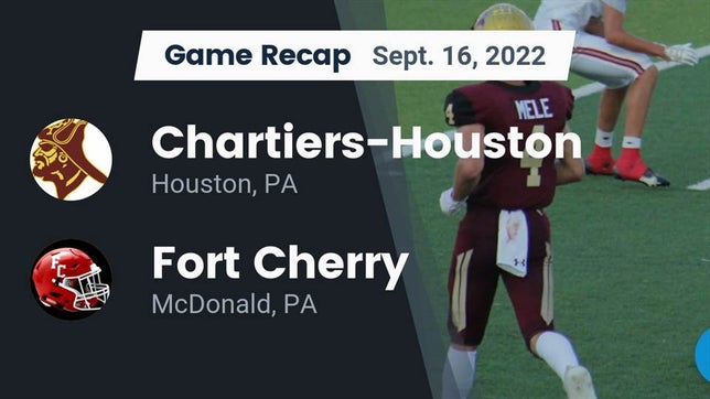 Watch this highlight video of the Chartiers-Houston (Houston, PA) football team in its game Recap: Chartiers-Houston  vs. Fort Cherry  2022 on Sep 16, 2022