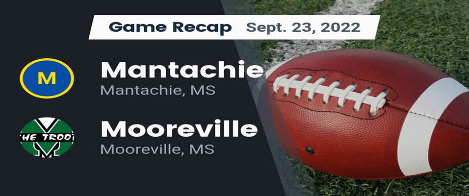 Mantachie vs Mooreville Football 9/23/2022