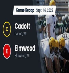 Cadott vs Spring Valley | Football | 10/7/2022