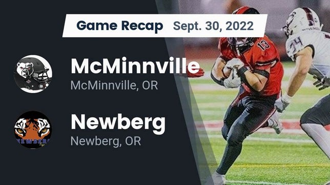 Watch this highlight video of the McMinnville (OR) football team in its game Recap: McMinnville  vs. Newberg  2022 on Sep 30, 2022