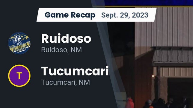 Watch this highlight video of the Ruidoso (NM) football team in its game Recap: Ruidoso  vs. Tucumcari  2023 on Sep 29, 2023