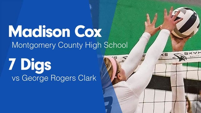 Watch this highlight video of Madison Cox