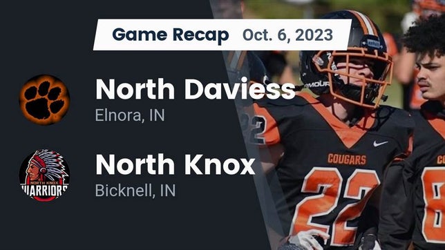 Watch this highlight video of the North Daviess (Elnora, IN) football team in its game Recap: North Daviess  vs. North Knox  2023 on Oct 6, 2023