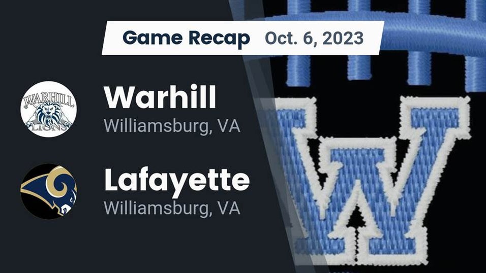 Lafayette vs Warhill Football 10/6/2025