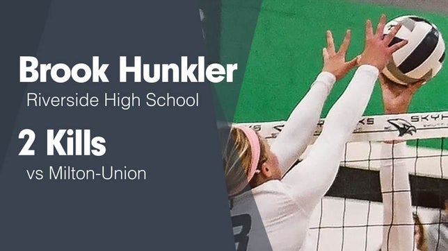 Watch this highlight video of Brook Hunkler
