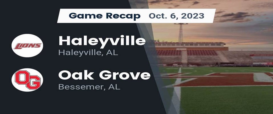 Haleyville vs Oak Grove Football 10/6/2023
