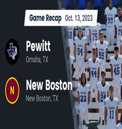 Waskom vs Pewitt | Football | 9/1/2023