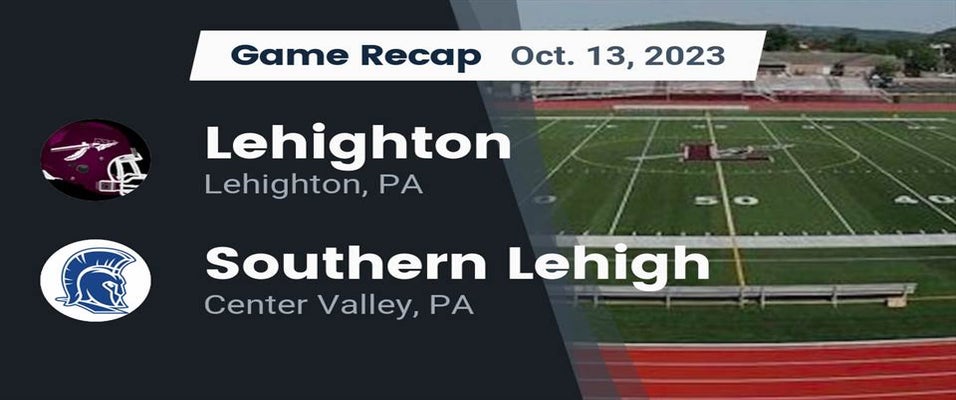 Southern Lehigh vs Lehighton Football 10/13/2023