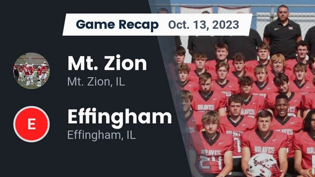 Football Game Recap Mt. Zion Braves vs. Mater Dei Knights