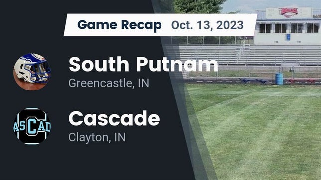 Watch this highlight video of the South Putnam (Greencastle, IN) football team in its game Recap: South Putnam  vs. Cascade  2023 on Oct 13, 2023