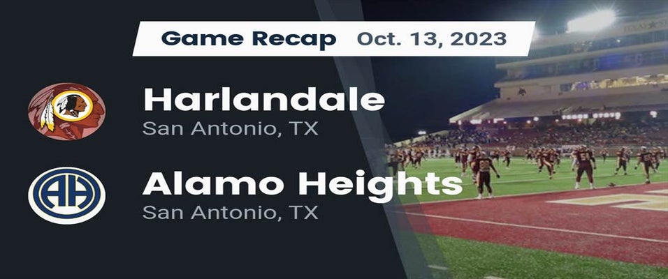 Alamo Heights vs Harlandale Football 10/13