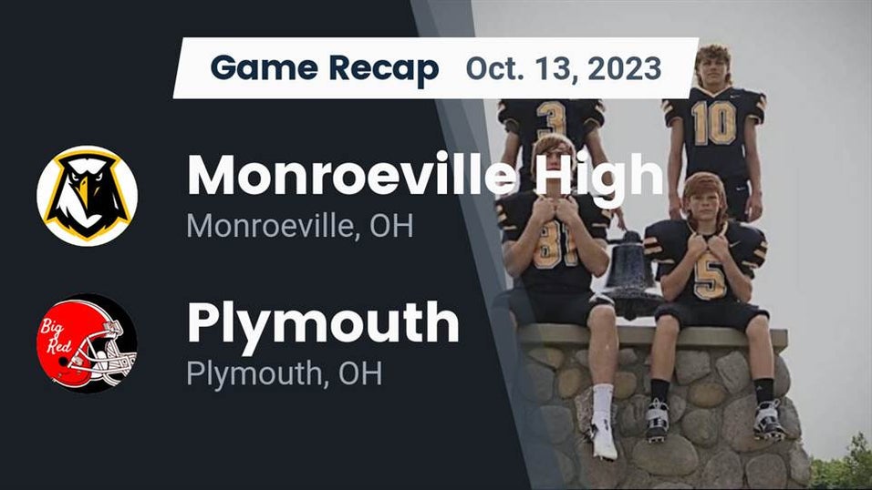 Plymouth vs Monroeville Football 10/13/2023