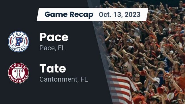 Watch this highlight video of the Pace (FL) football team in its game Recap: Pace  vs. Tate  2023 on Oct 13, 2023