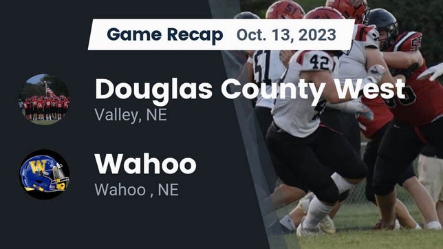 Watch this highlight video of the Douglas County West (Valley, NE) football team in its game Recap: Douglas County West  vs. Wahoo  2023 on Oct 13, 2023