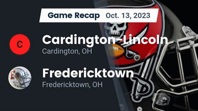 Watch this highlight video of the Cardington-Lincoln (Cardington, OH) football team in its game Recap: Cardington-Lincoln  vs. Fredericktown  2023 on Oct 13, 2023
