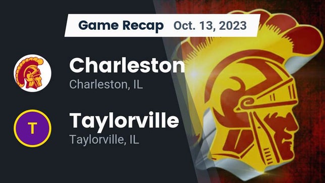Watch this highlight video of the Charleston (IL) football team in its game Recap: Charleston  vs. Taylorville  2023 on Oct 13, 2023