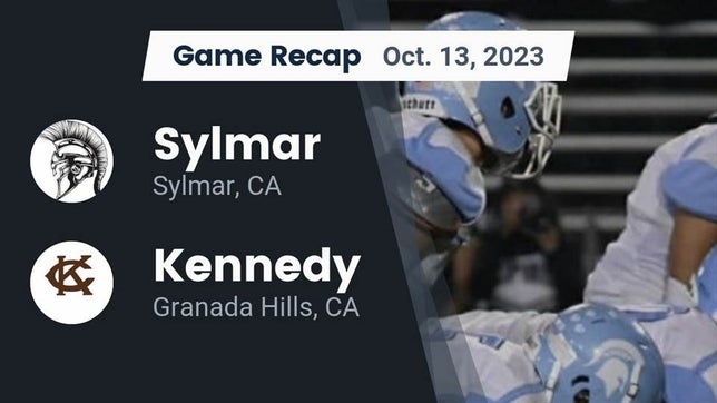 Watch this highlight video of the Sylmar (CA) football team in its game Recap: Sylmar  vs. Kennedy  2023 on Oct 13, 2023