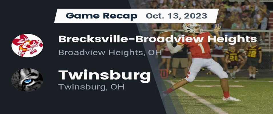 BrecksvilleBroadview Heights vs Twinsburg Football 10/13/2023