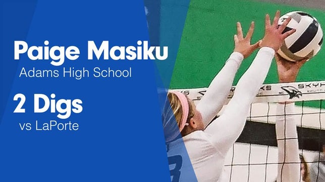 Watch this highlight video of Paige Masiku