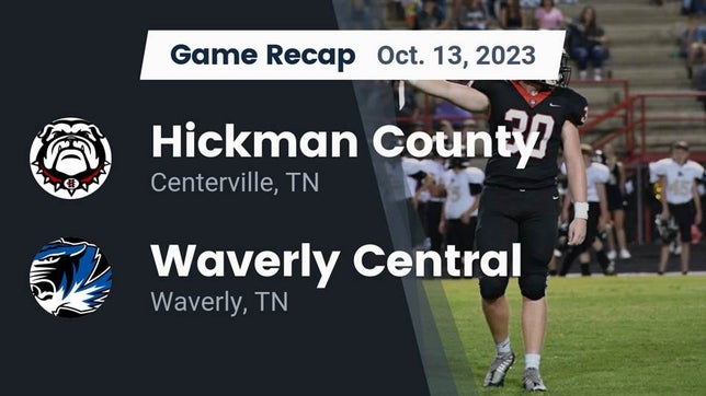 Watch this highlight video of the Hickman County (Centerville, TN) football team in its game Recap: Hickman County  vs. Waverly Central  2023 on Oct 20, 2023