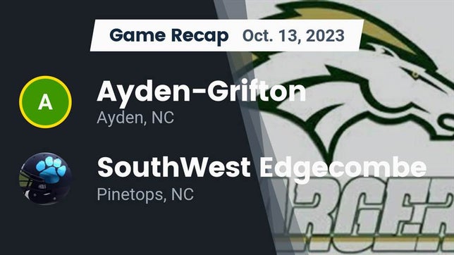Watch this highlight video of the Ayden - Grifton (Ayden, NC) football team in its game Recap: Ayden-Grifton  vs. SouthWest Edgecombe  2023 on Oct 13, 2023