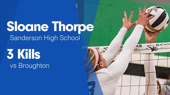 Watch this highlight video of Sloane Thorpe