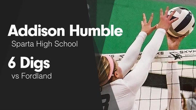 Watch this highlight video of Addison Humble