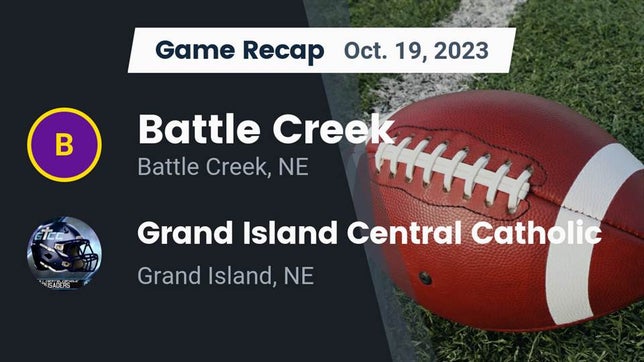 Football Game Recap Battle Creek Braves vs. Grand Island Central