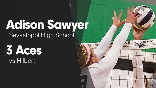 Watch this highlight video of Adison Sawyer