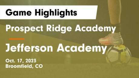 Prospect Ridge Academy vs Frontier Academy | Soccer | 10/25/2023