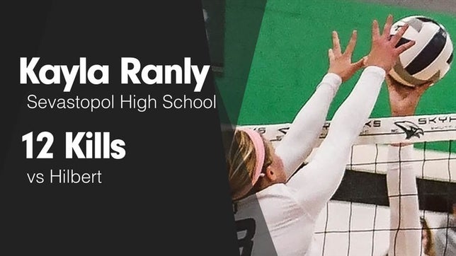 Watch this highlight video of Kayla Ranly