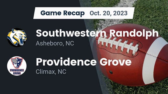 Watch this highlight video of the Southwestern Randolph (Asheboro, NC) football team in its game Recap: Southwestern Randolph  vs. Providence Grove  2023 on Oct 19, 2023