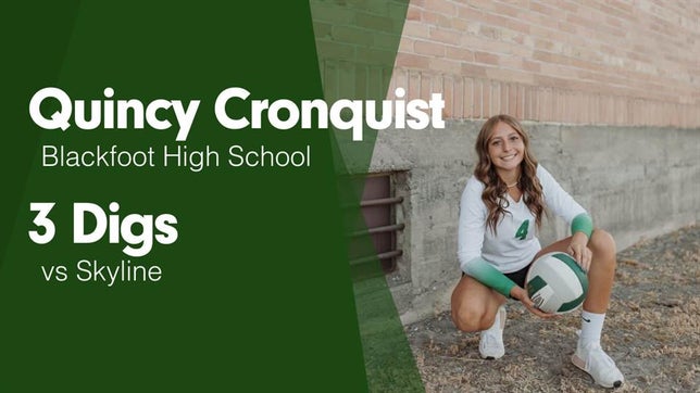 Watch this highlight video of Quincy Cronquist