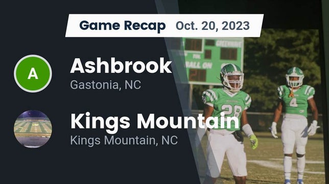 Football Game Recap: Ashbrook Greenwave vs. Kings Mountain Mountaineers