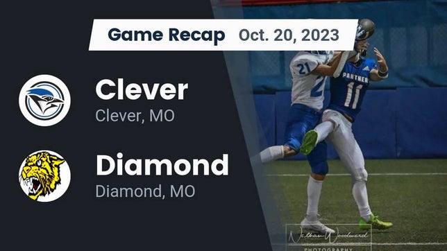 Watch this highlight video of the Clever (MO) football team in its game Recap: Clever  vs. Diamond  2023 on Oct 20, 2023
