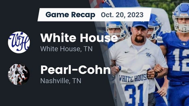 Watch this highlight video of the White House (TN) football team in its game Recap: White House  vs. Pearl-Cohn  2023 on Oct 20, 2023
