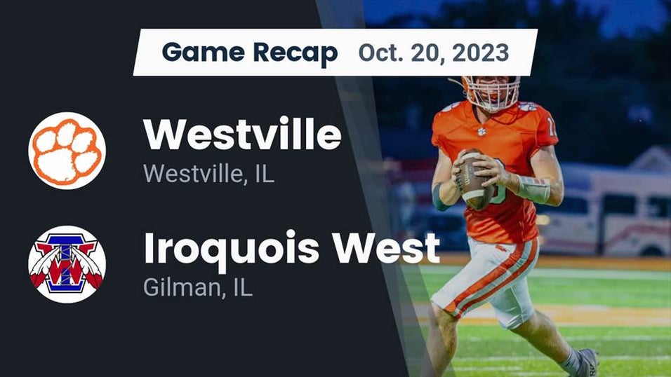 Iroquois West vs Westville Football 10/20/2023