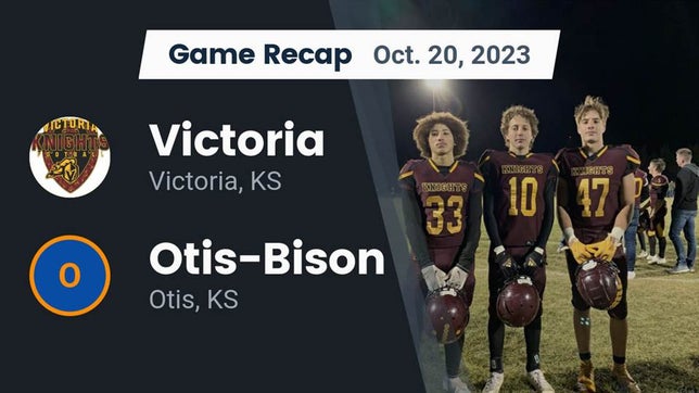 Watch this highlight video of the Victoria (KS) football team in its game Recap: Victoria  vs. Otis-Bison  2023 on Oct 20, 2023