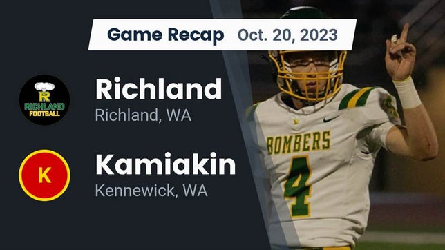 Watch this highlight video of the Richland (WA) football team in its game Recap: Richland  vs. Kamiakin  2023 on Oct 20, 2023
