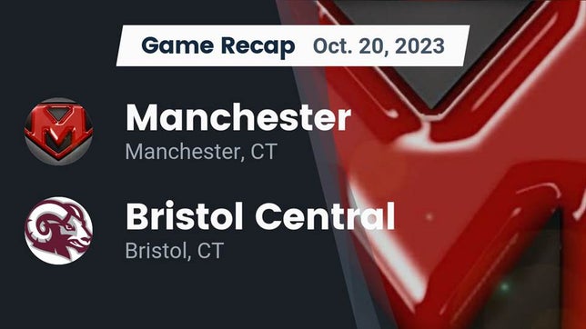 Watch this highlight video of the Manchester (CT) football team in its game Recap: Manchester  vs. Bristol Central  2023 on Oct 20, 2023