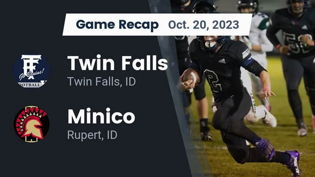 Watch this highlight video of the Twin Falls (ID) football team in its game Recap: Twin Falls  vs. Minico  2023 on Oct 20, 2023