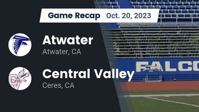 Watch this highlight video of the Atwater (CA) football team in its game Recap: Atwater  vs. Central Valley  2023 on Oct 20, 2023