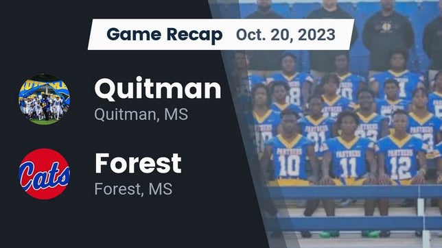 Watch this highlight video of the Quitman (MS) football team in its game Recap: Quitman  vs. Forest  2023 on Oct 20, 2023