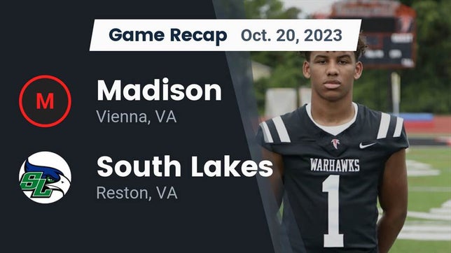 Watch this highlight video of the James Madison (Vienna, VA) football team in its game Recap: Madison  vs. South Lakes  2023 on Oct 20, 2023
