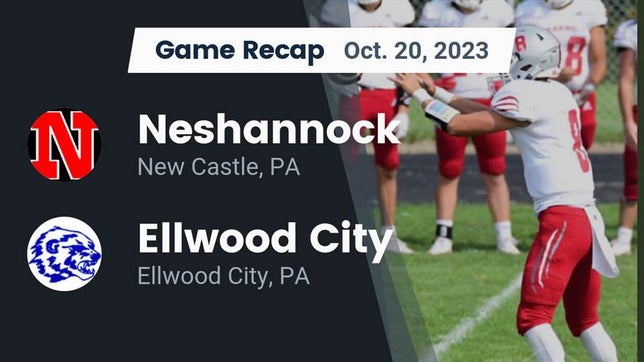 Watch this highlight video of the Neshannock (New Castle, PA) football team in its game Recap: Neshannock  vs. Ellwood City  2023 on Oct 20, 2023