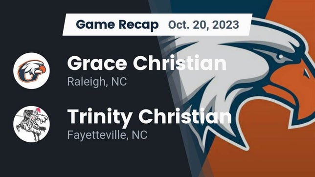 Watch this highlight video of the GRACE Christian (Raleigh, NC) football team in its game Recap: Grace Christian  vs. Trinity Christian  2023 on Oct 20, 2023