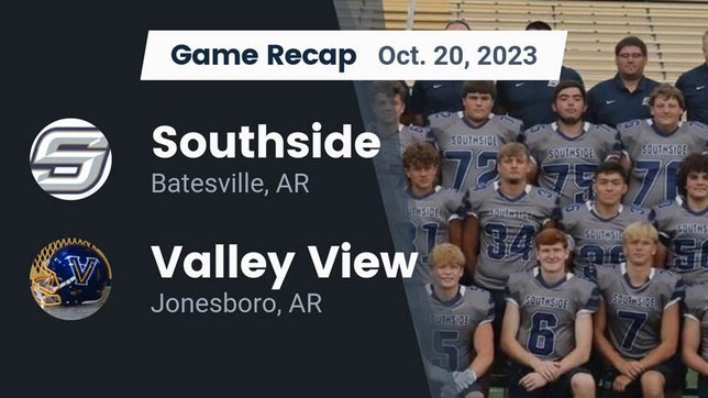 Watch this highlight video of the Southside (Batesville, AR) football team in its game Recap: Southside  vs. Valley View  2023 on Oct 20, 2023