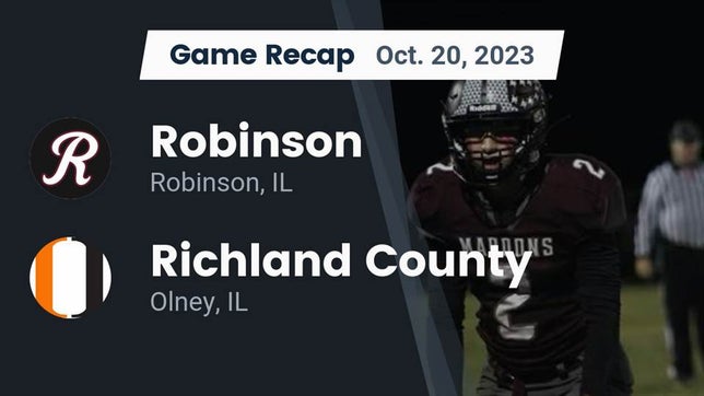 Watch this highlight video of the Robinson (IL) football team in its game Recap: Robinson  vs. Richland County  2023 on Oct 20, 2023