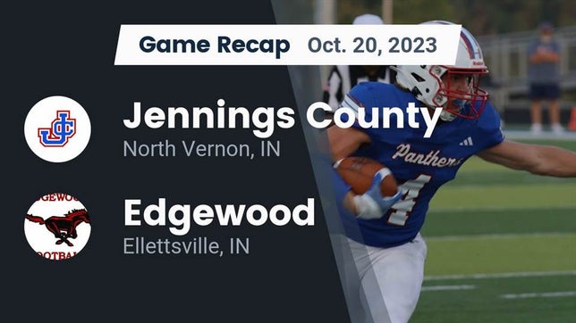 Watch this highlight video of the Jennings County (North Vernon, IN) football team in its game Recap: Jennings County  vs. Edgewood  2023 on Oct 20, 2023